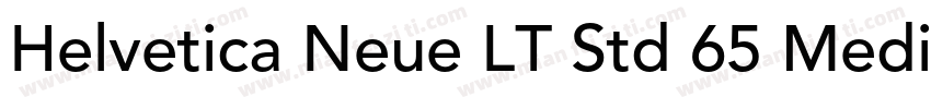 Helvetica Neue LT Std 65 Medium字体转换